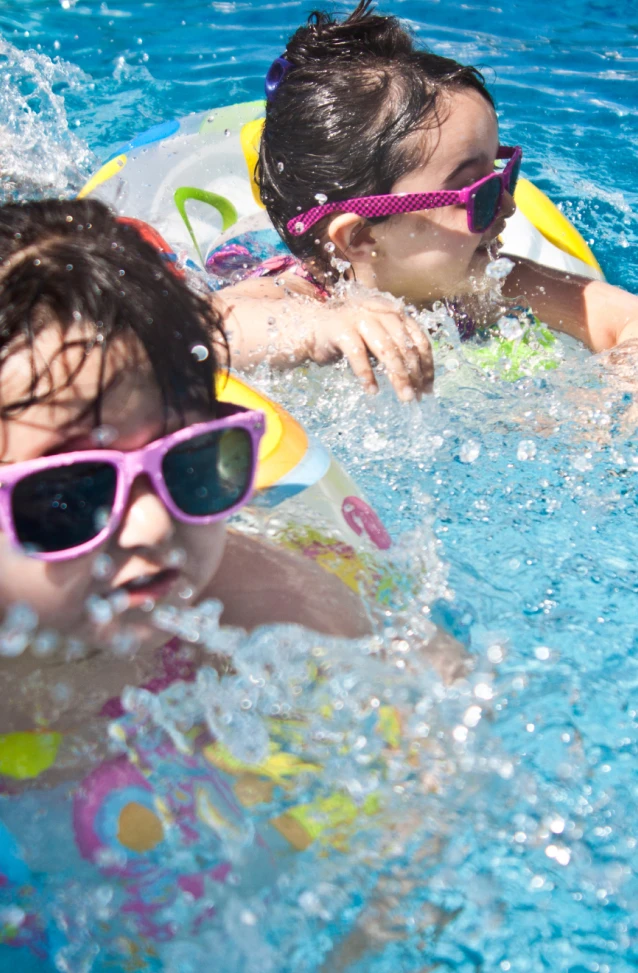 kids in the pool